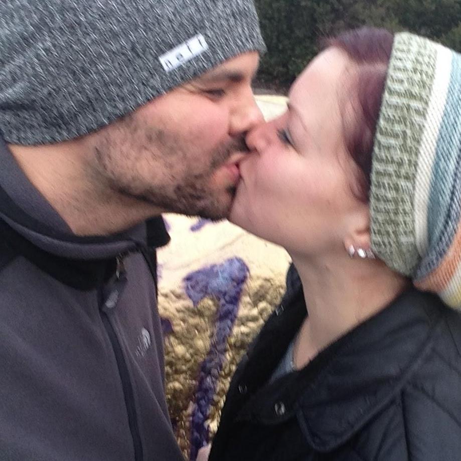 Zach's first trip to Wisconsin! We stopped at my alma mater, Carthage College, for a lucky smooch at the "Kissing Rock"!