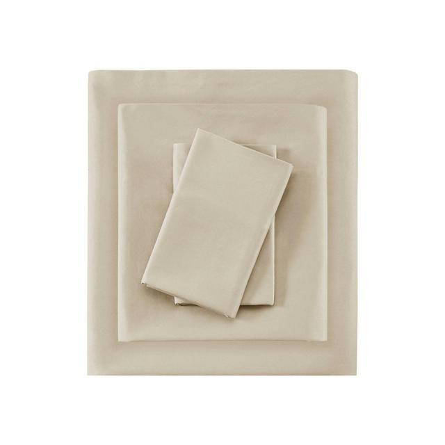 King 525 Thread Count Solid Cotton Sheet Set Ivory