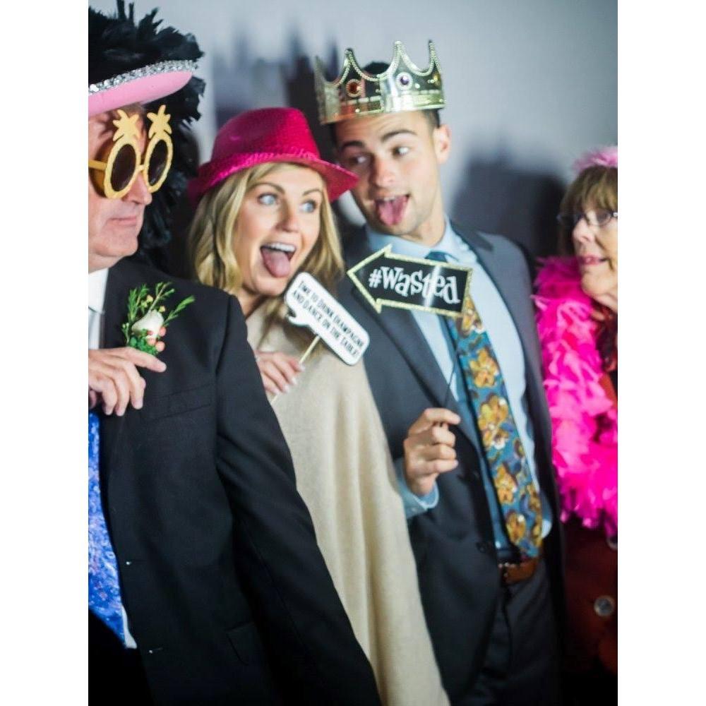 Enjoying the photo booth at Ryan and Susete’s wedding