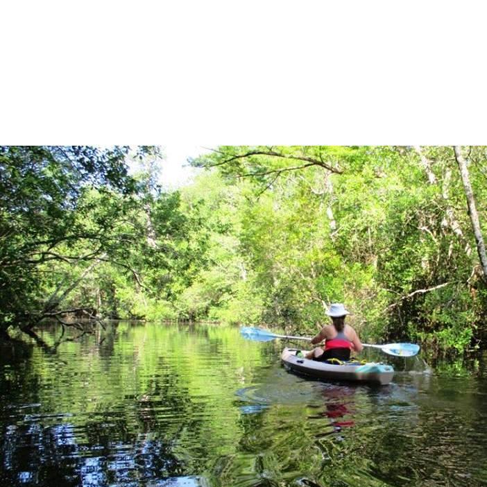 On one of their many kayaking excursions on Rice Creek in Baldwin County, AL.