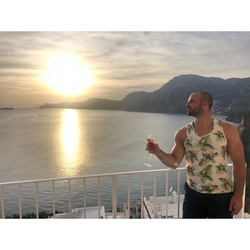 Praiano, Italy | Andy brought an embarrassing tank so I made him take embarrassing pictures. Look out for him in the next line of CHANEL perfumes ads.