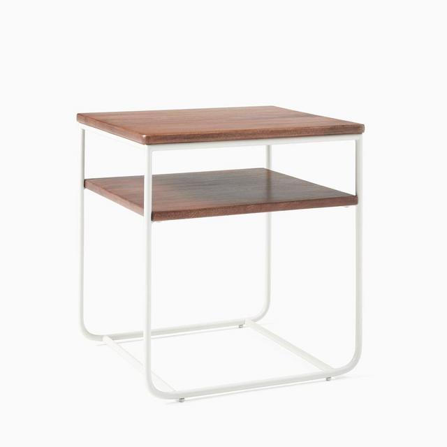Cece Nightstand, Mango/Cool Walnut/White