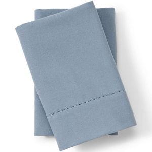 Lands' End Standard Queen Pillowcases Luxe Flannel