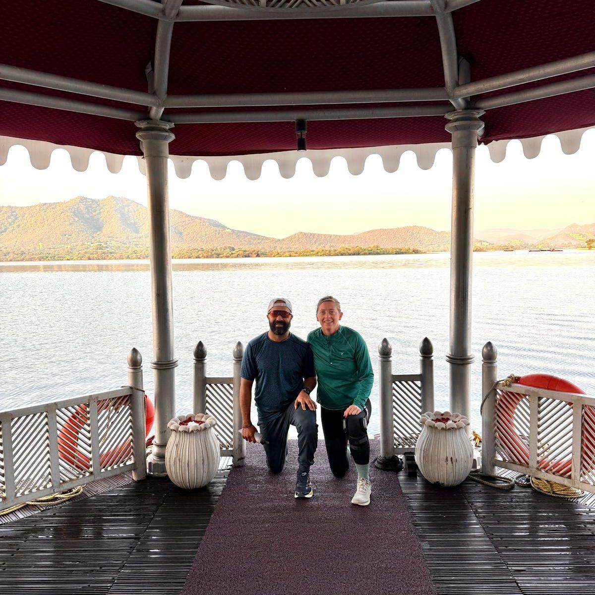Our first run together in Udaipur