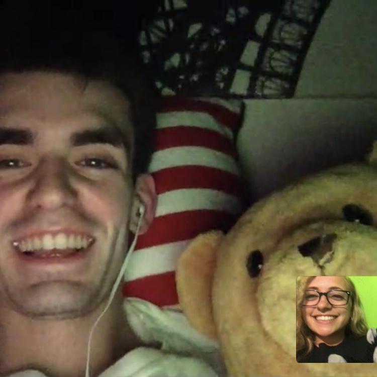 Luis went back to Spain in June of 2020, so there were countless facetime dates for 7 months. He came back to the United States in January of 2021, and they haven’t had any facetime dates since :)