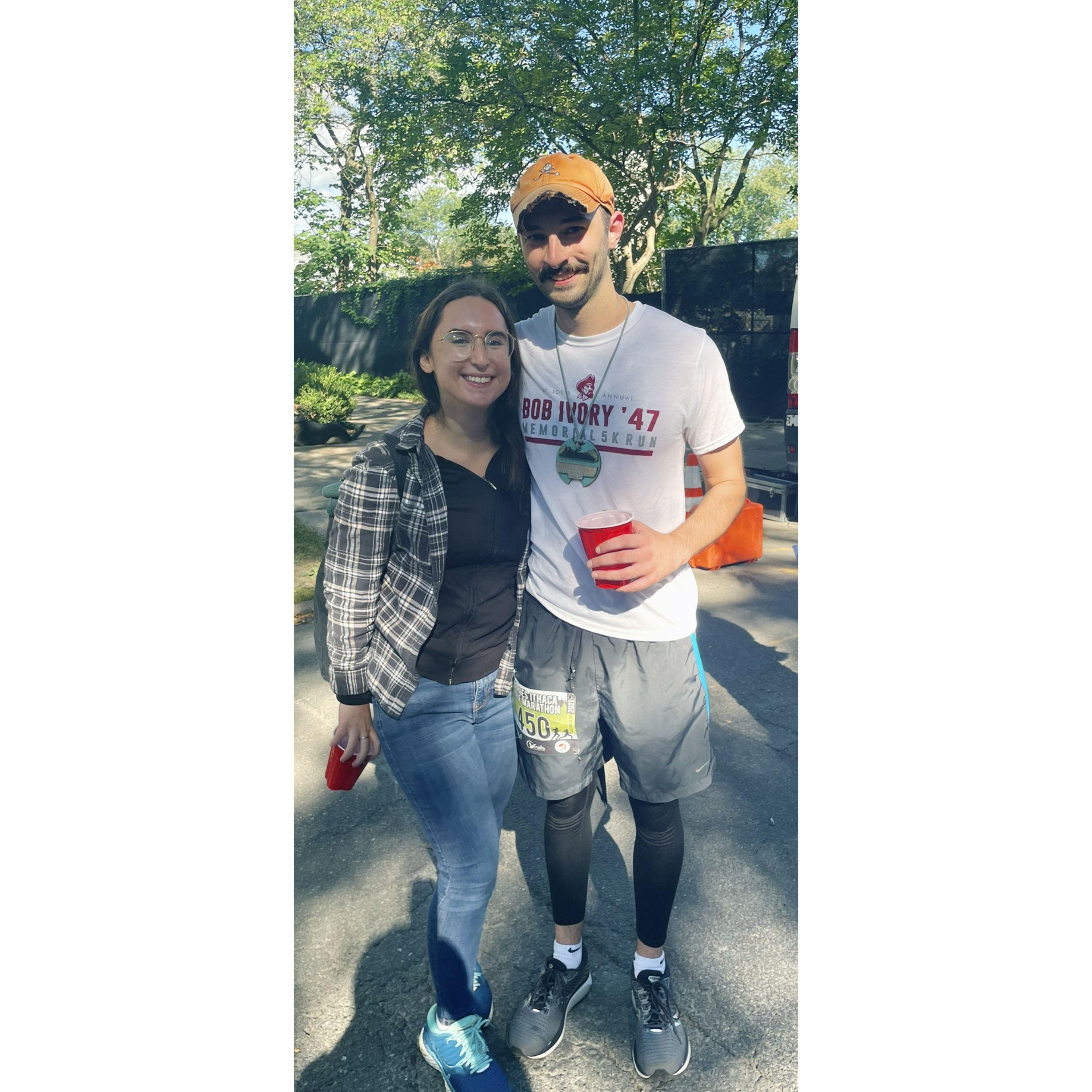 After Dan’s first half-marathon!