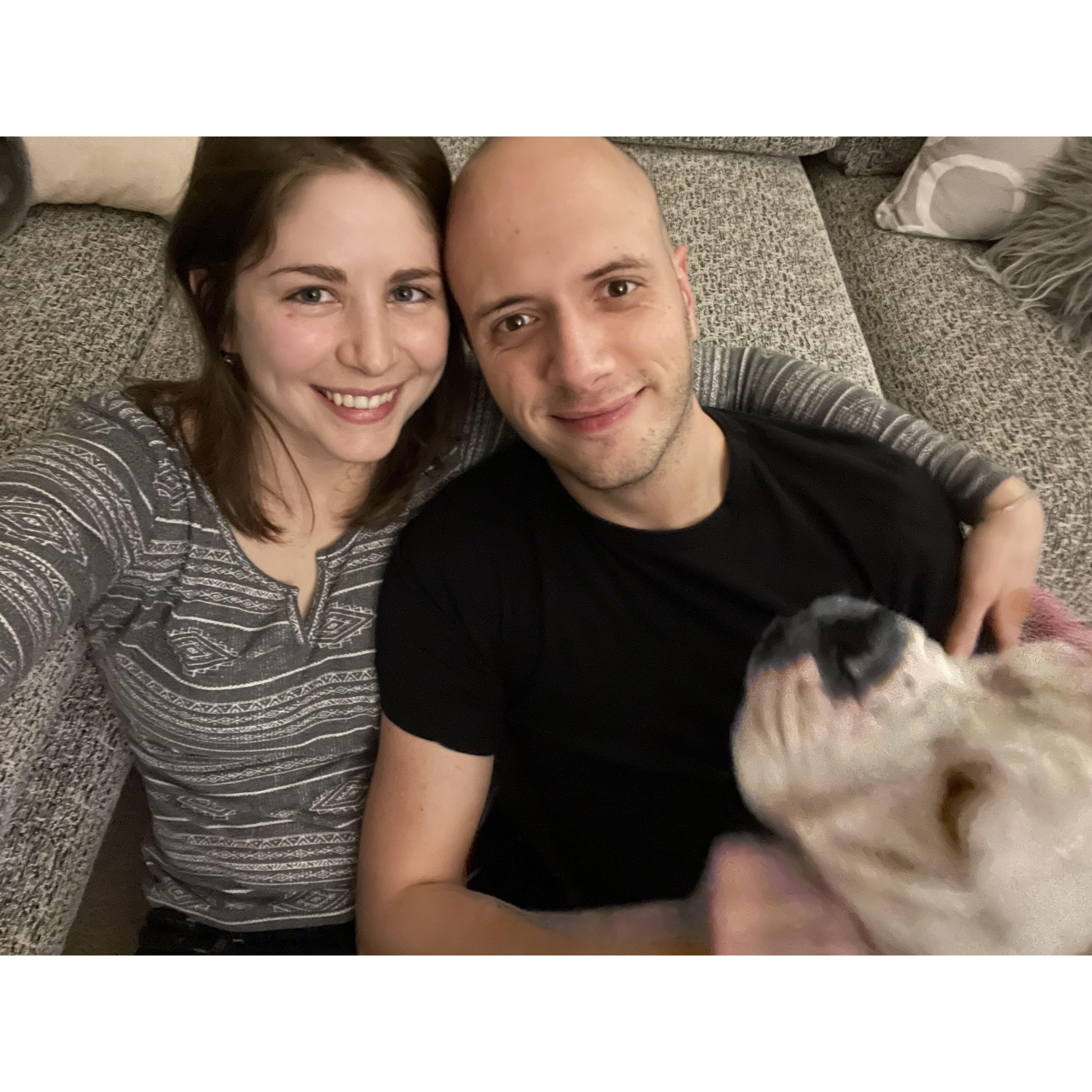 Our first photo together in March 2022!
