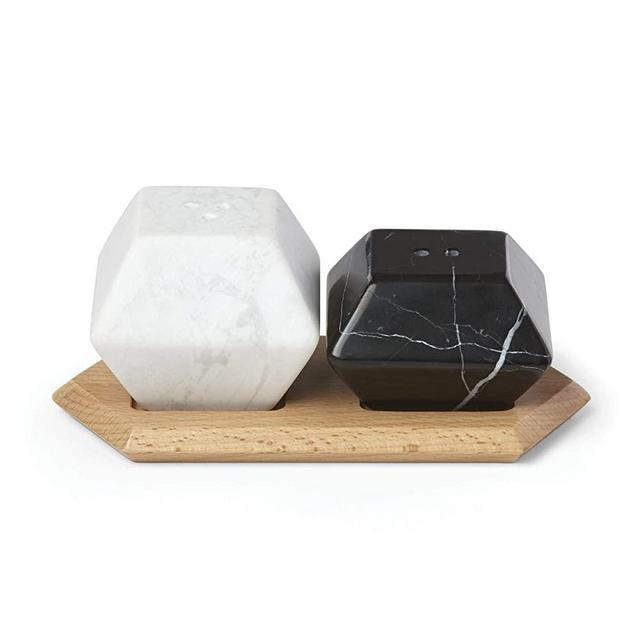 Lenox 882195 Platform Marble Salt & Pepper with Tray