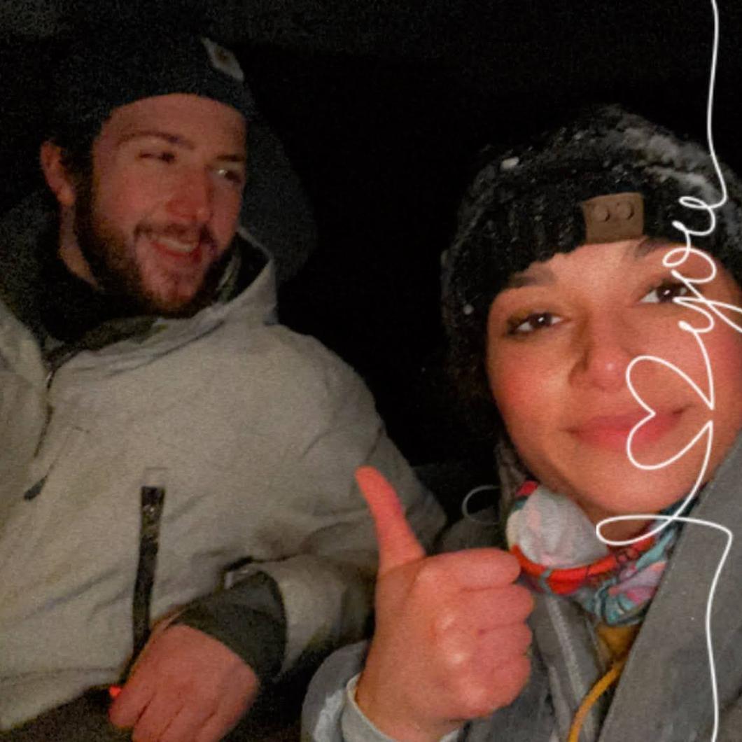 We went sledding!