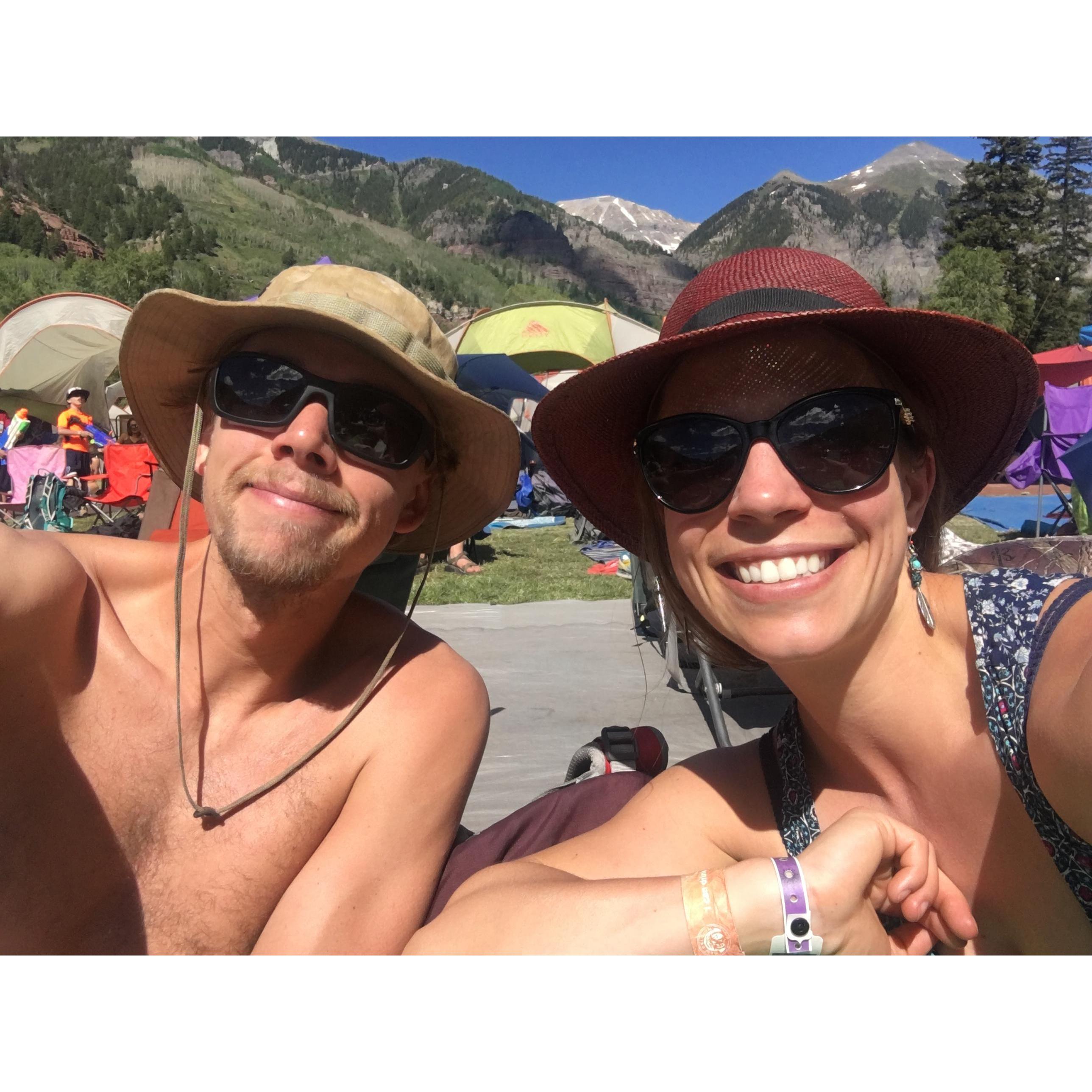 Having fun in the sun at Telluride Bluegrass Festival