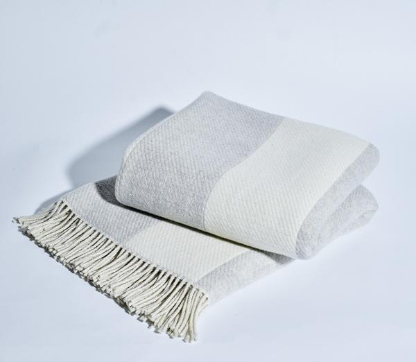 Snowe Striped Throw Blanket
