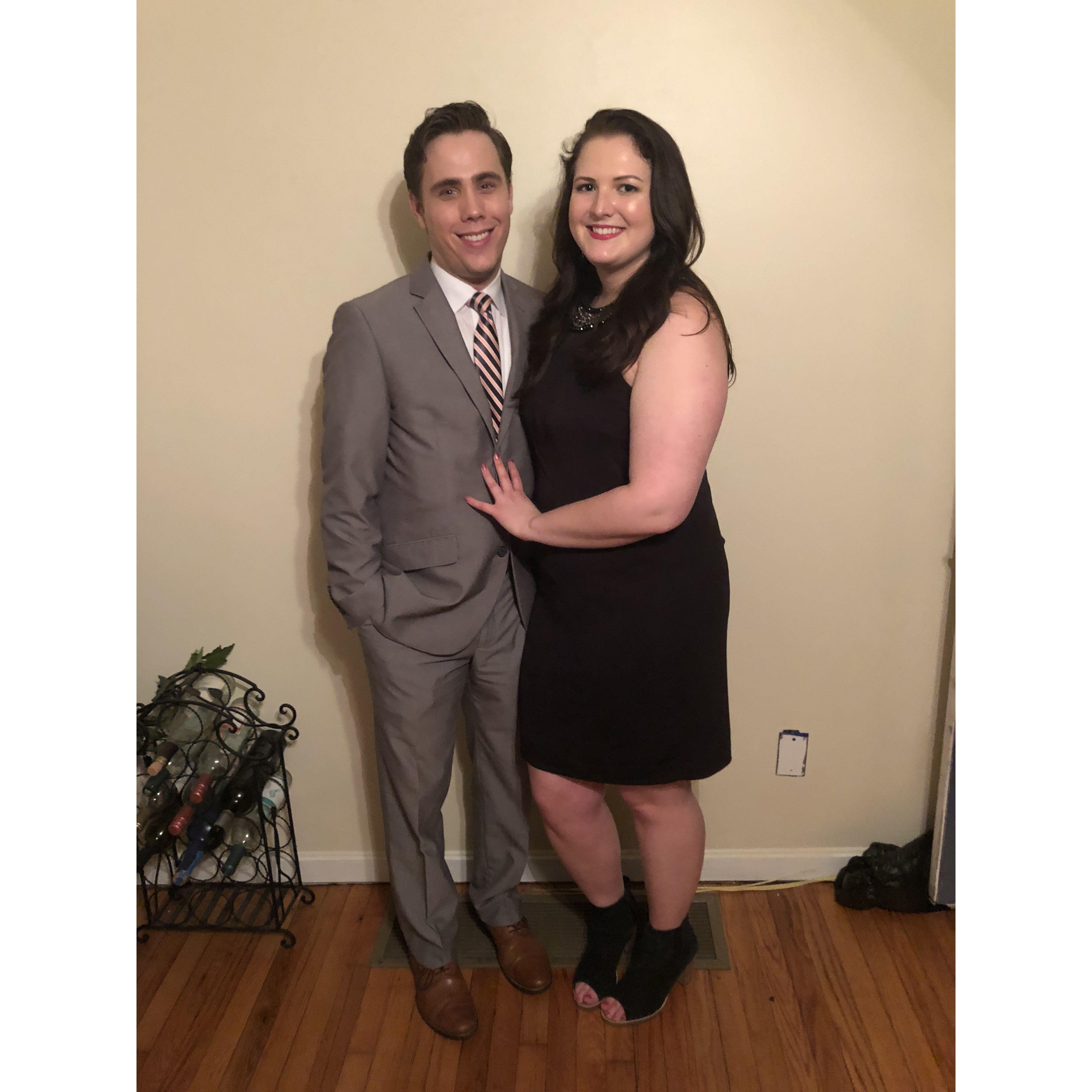 Our first photo together from back in April 2018.