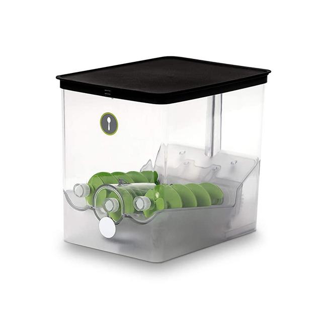 PantryChic SmartCanister, LARGE, Stores, Measures & Dispenses Dry Ingredients - PantryChic Smart Storage System SOLD SEPARATELY - BPA-Free Airtight Canisters Ideal for Flour, Sugar, Rice & Coffee
