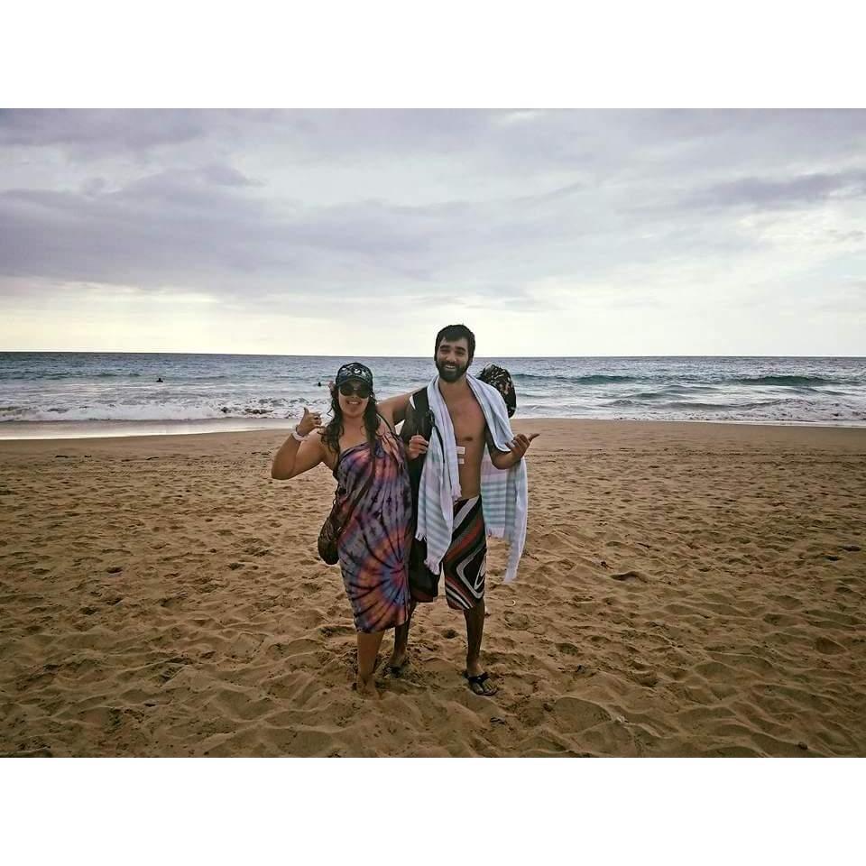 Beach bums in Hawaii!