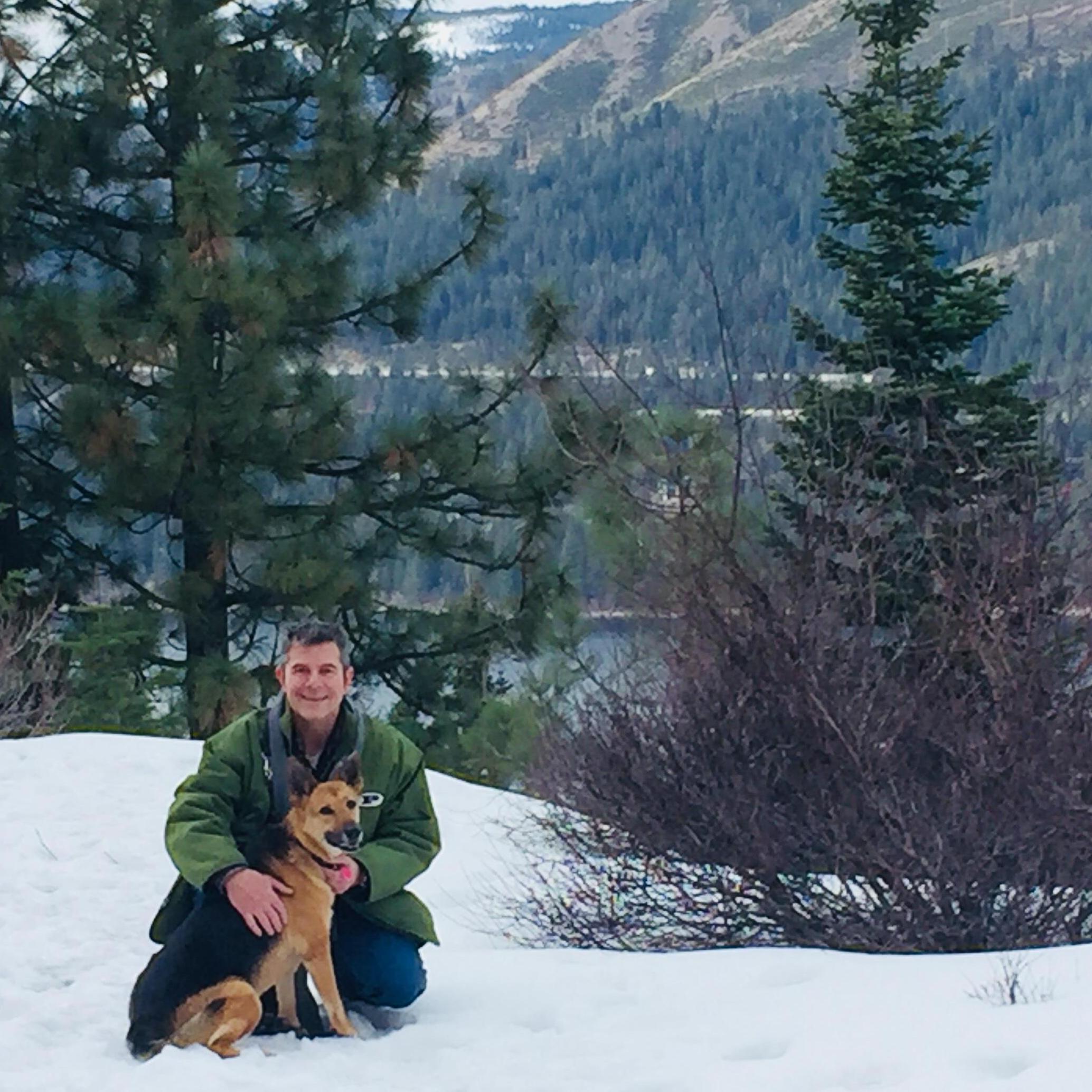 Donner Lake with Xena - 2018