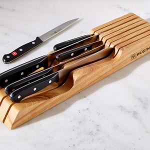 Wusthof Gourmet 7-Piece In-Drawer Knife Set, Black | Crate & Barrel