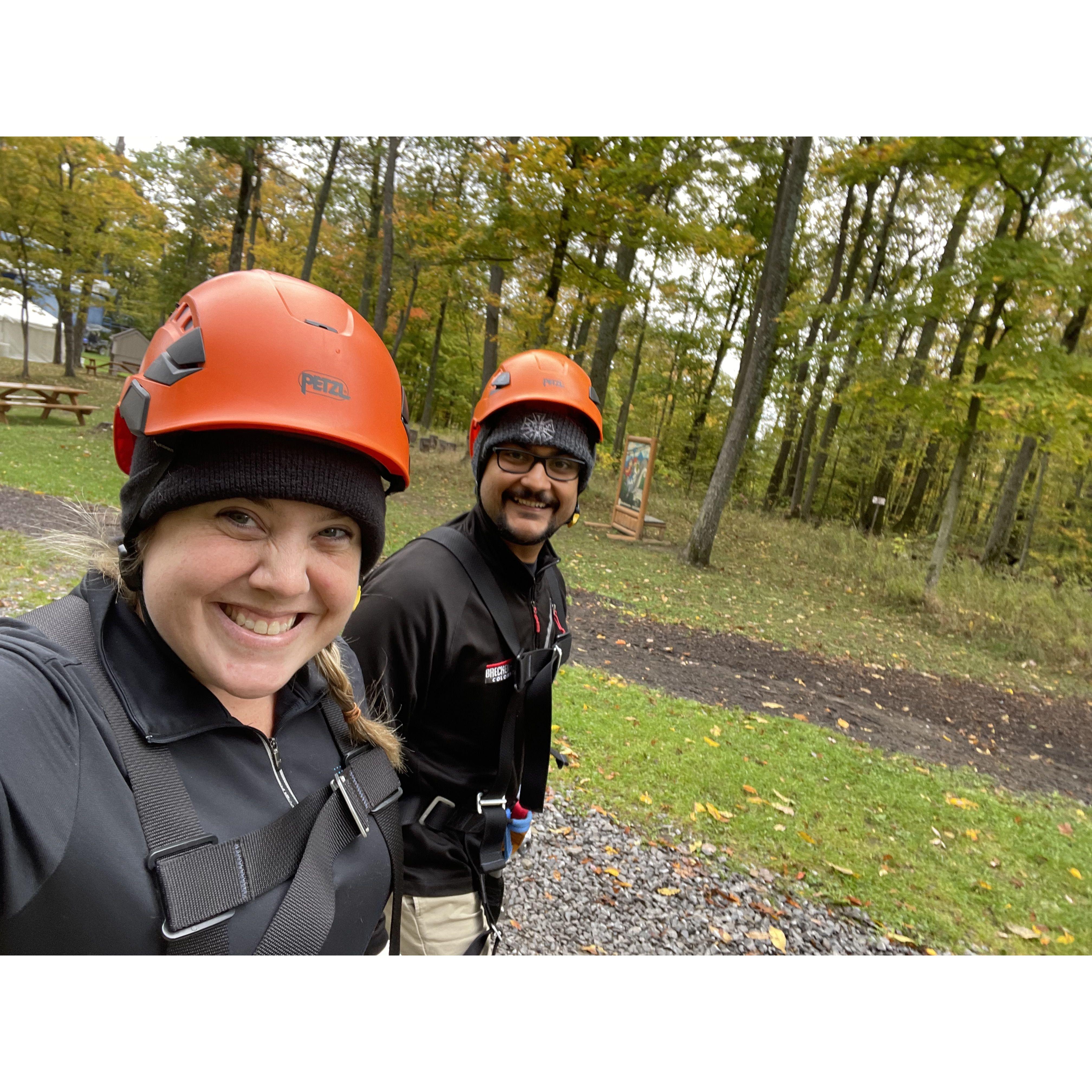 Heading to our first zip lining adventure!