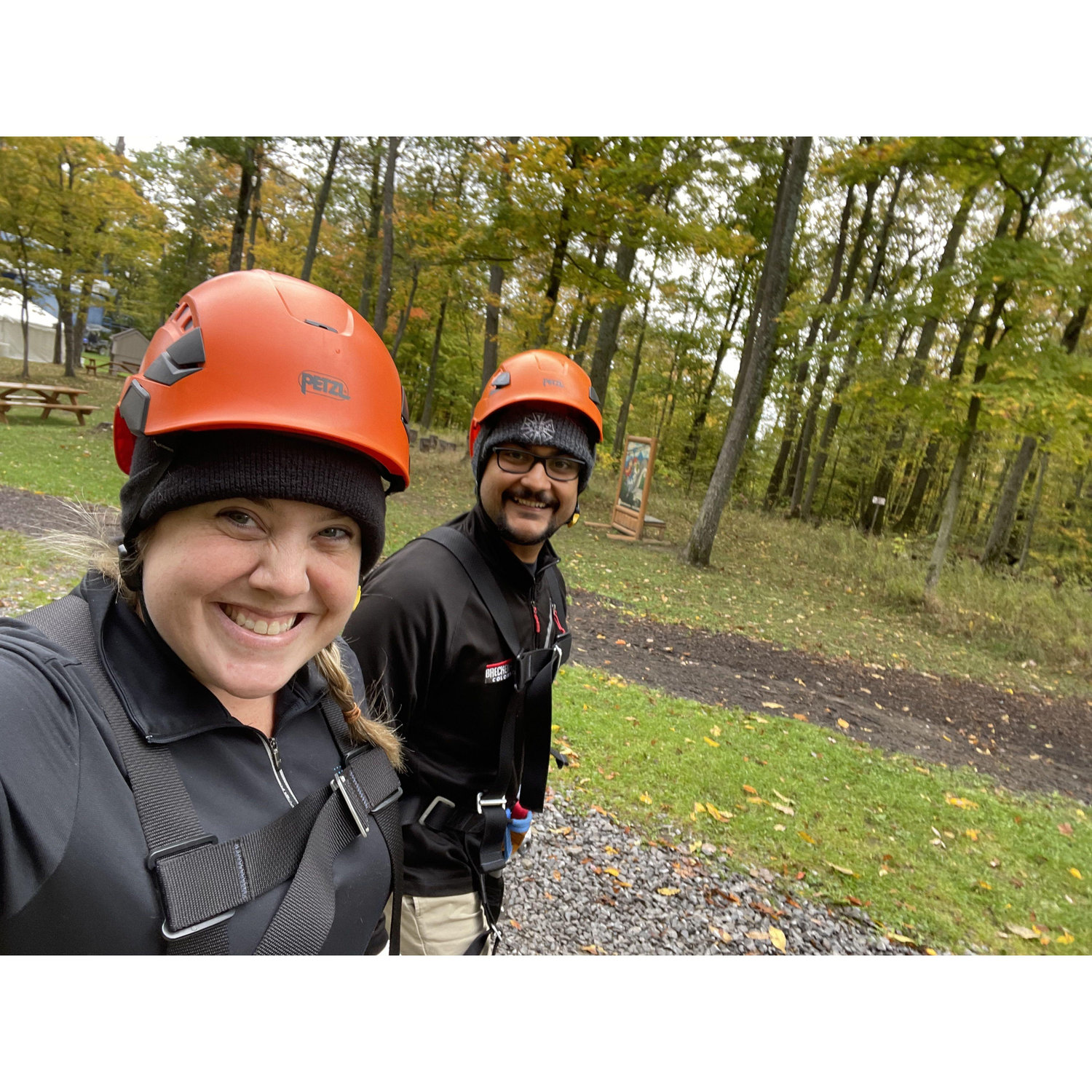 Heading to our first zip lining adventure!