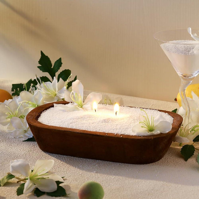 Conelist 1lb Jasmine Scented Pearled Candle Sand Wax Set Customized Powder Making Candles Refill Kit Palm Wax All Natural Non Toxic with 10 Wicks for Graduation Thank You Teacher Gifts DIY Making