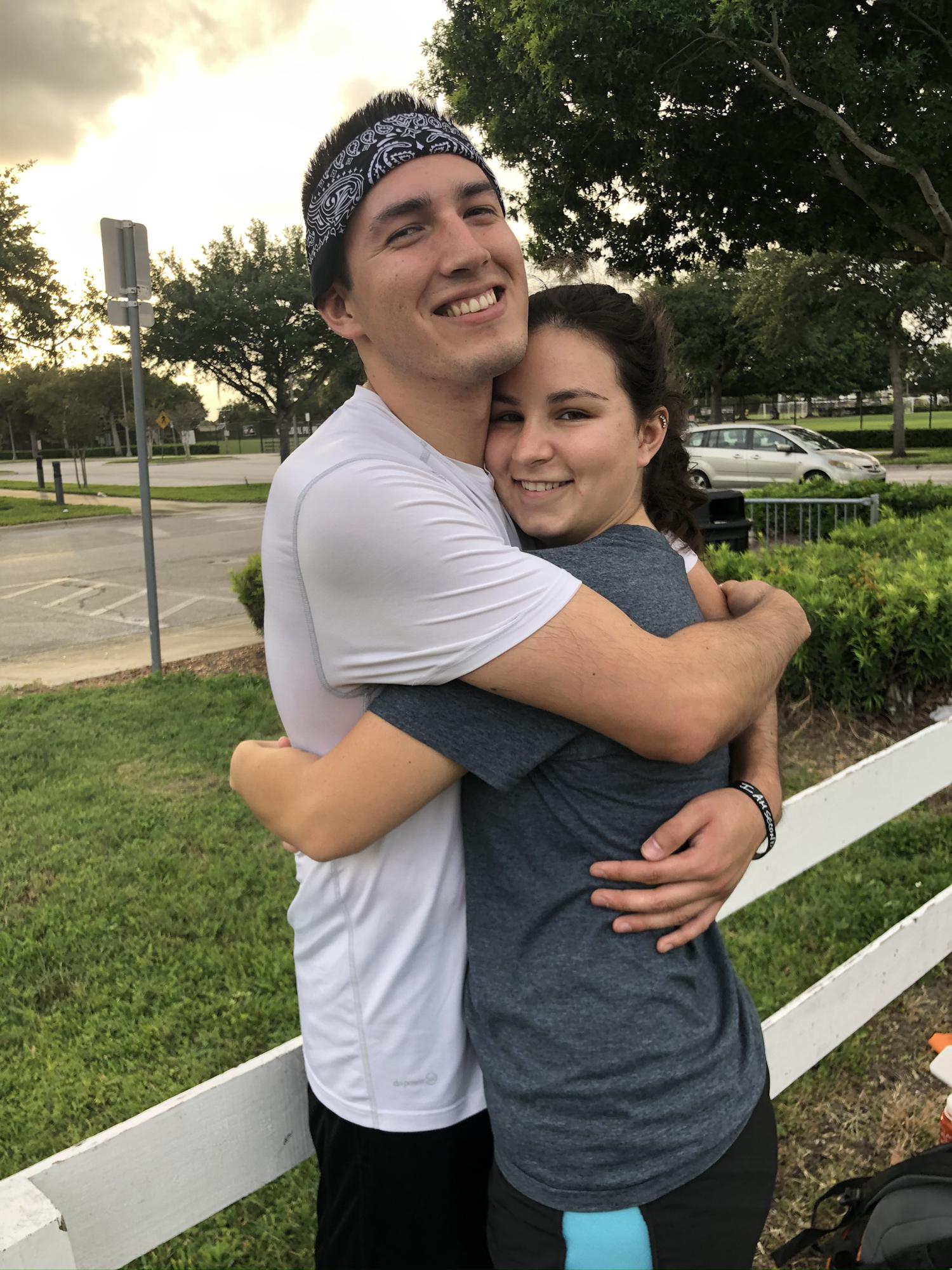 Daniel drove over two days to Florida from Arizona to surprise Cassie!