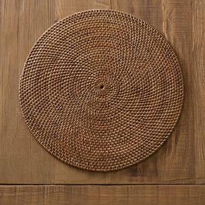 Tava Flat Round Charger - Honey