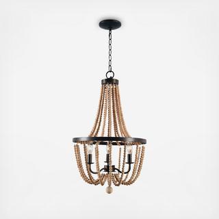 Regas Wood Bead Chandelier