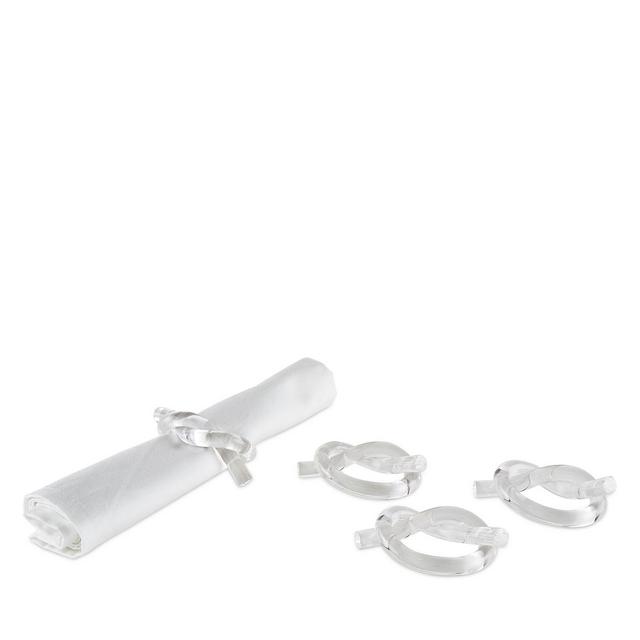 Tizo Lucite Napkin Rings, Set of 4