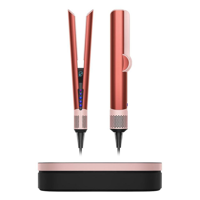 Dyson Special edition Airstrait™ straightener in Strawberry bronze and blush pink