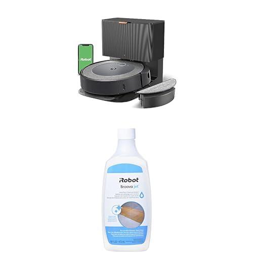 Bundle of iRobot Roomba Combo i5+ Self-Emptying Robot Vacuum & Mop + iRobot Authentic Replacement Parts - Braava Jet® Hard Floor Cleaning Solution, Compatible with All Braava Jet® Robot Mops