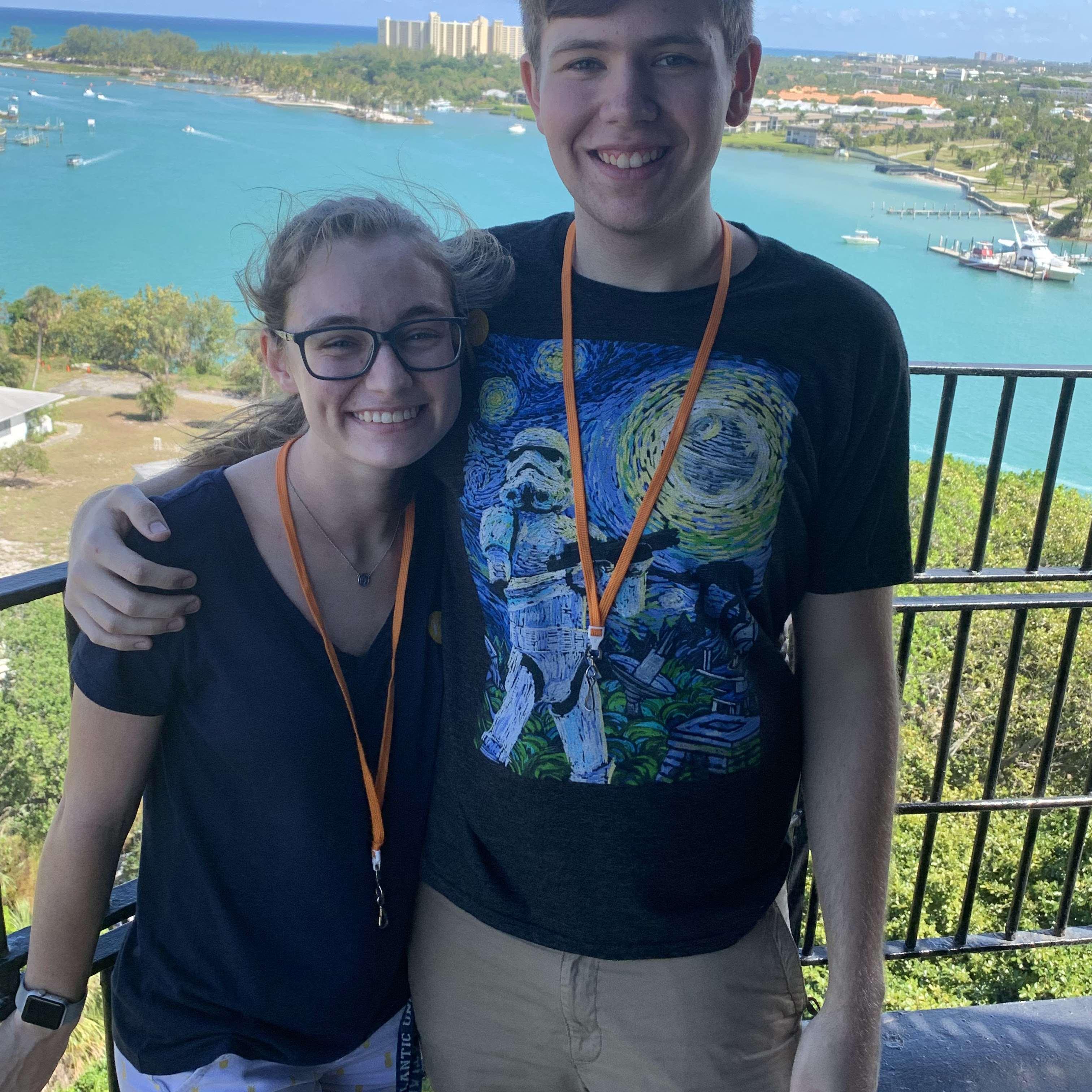 When he came to visit for formal freshman year, 2019
