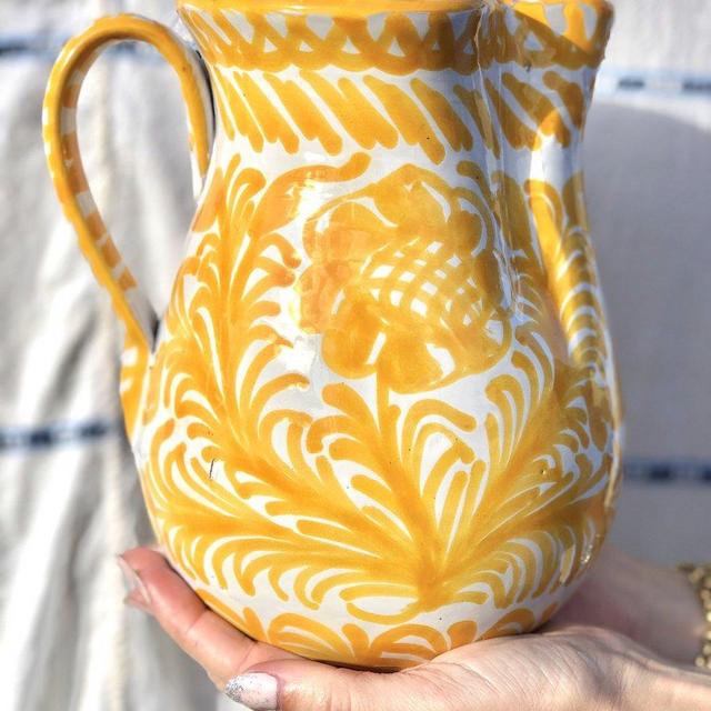 Pomelo Casa Amarilla medium hand painted pitcher