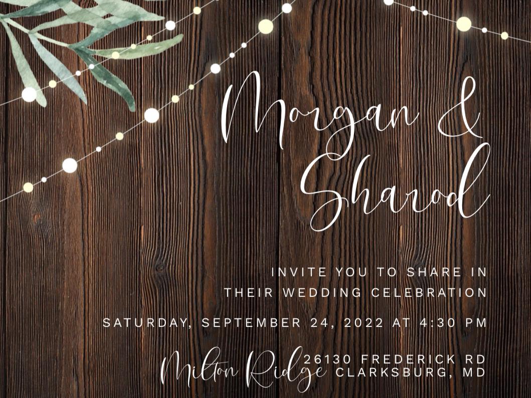 The Wedding Website of Morgan Carroll and Sharod Mckinnon