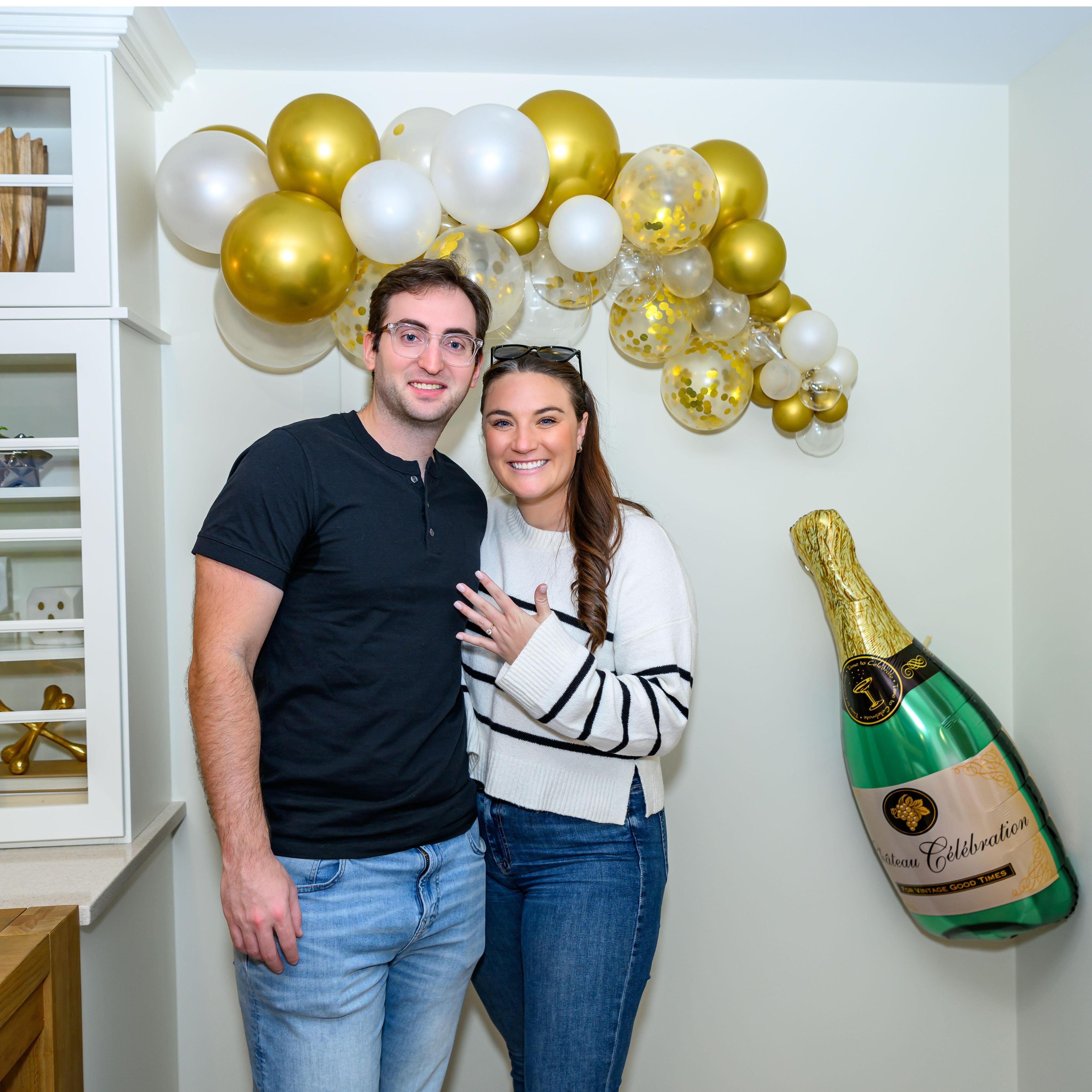 A little celebration in the model home