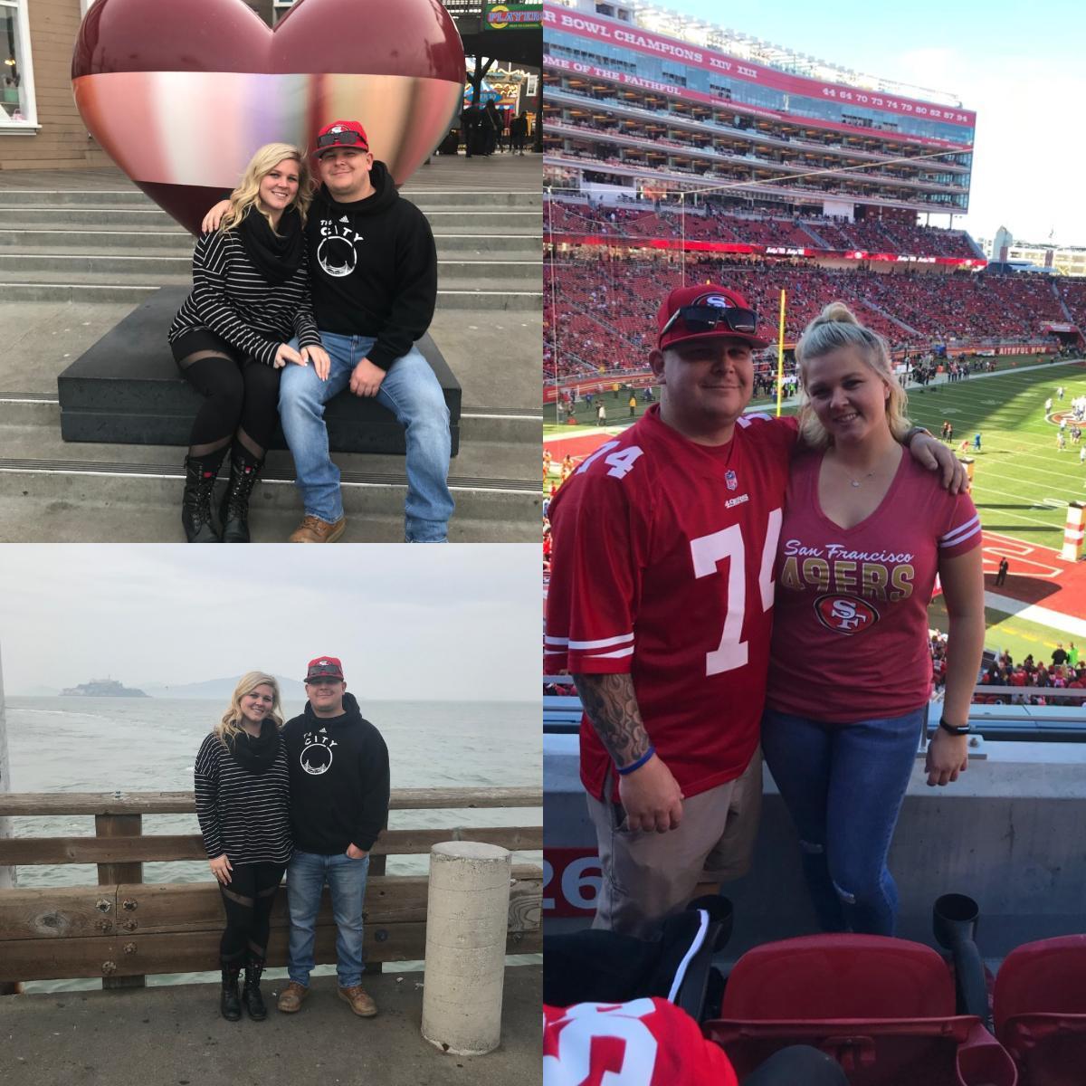 December 2017 - Joe's 27th Birthday in San Francisco to Watch the 49ers; My First Football Game