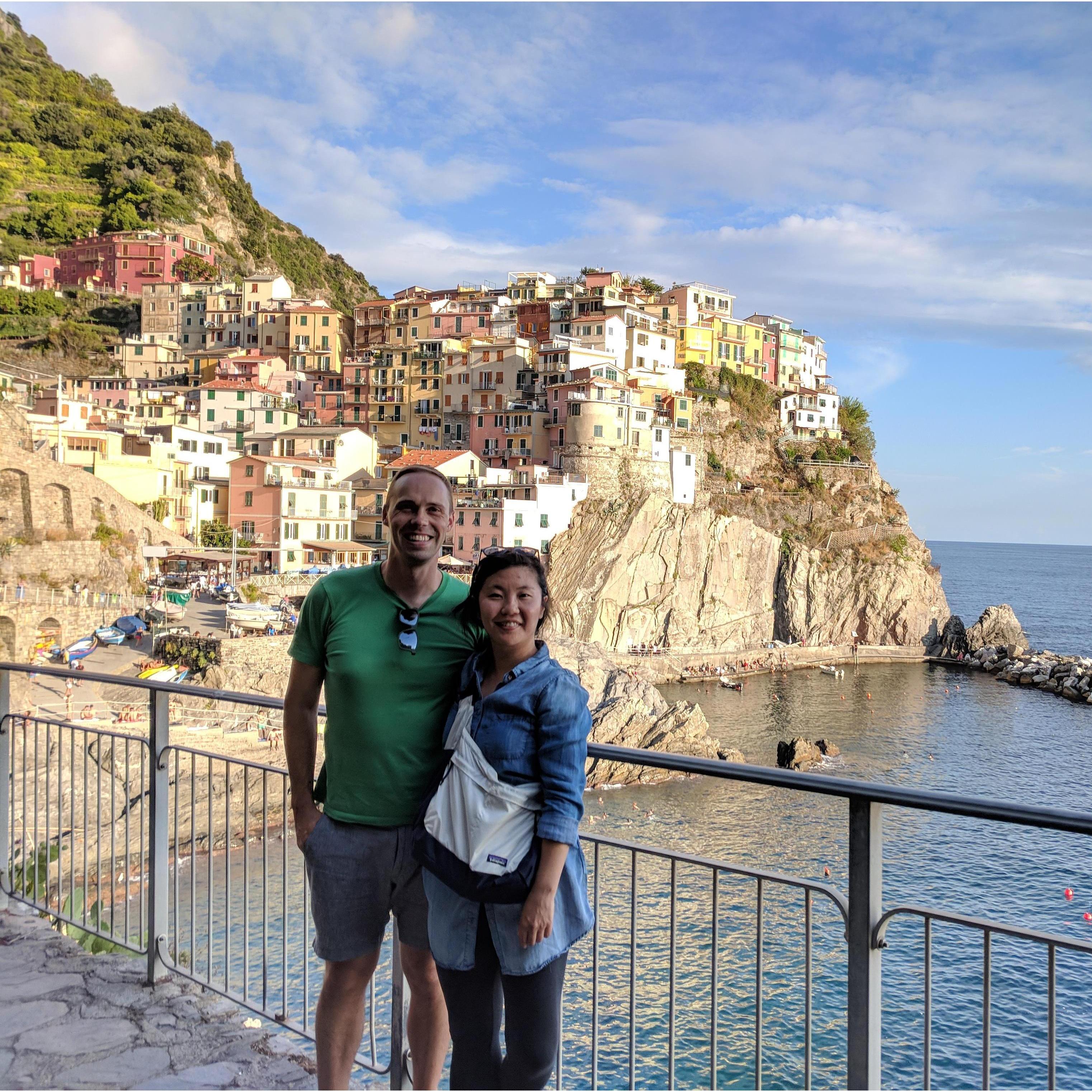 A quick snap of beautiful Manarola, Italy, with Darlene totally unsuspecting that a proposal was coming in less than 24 hours.