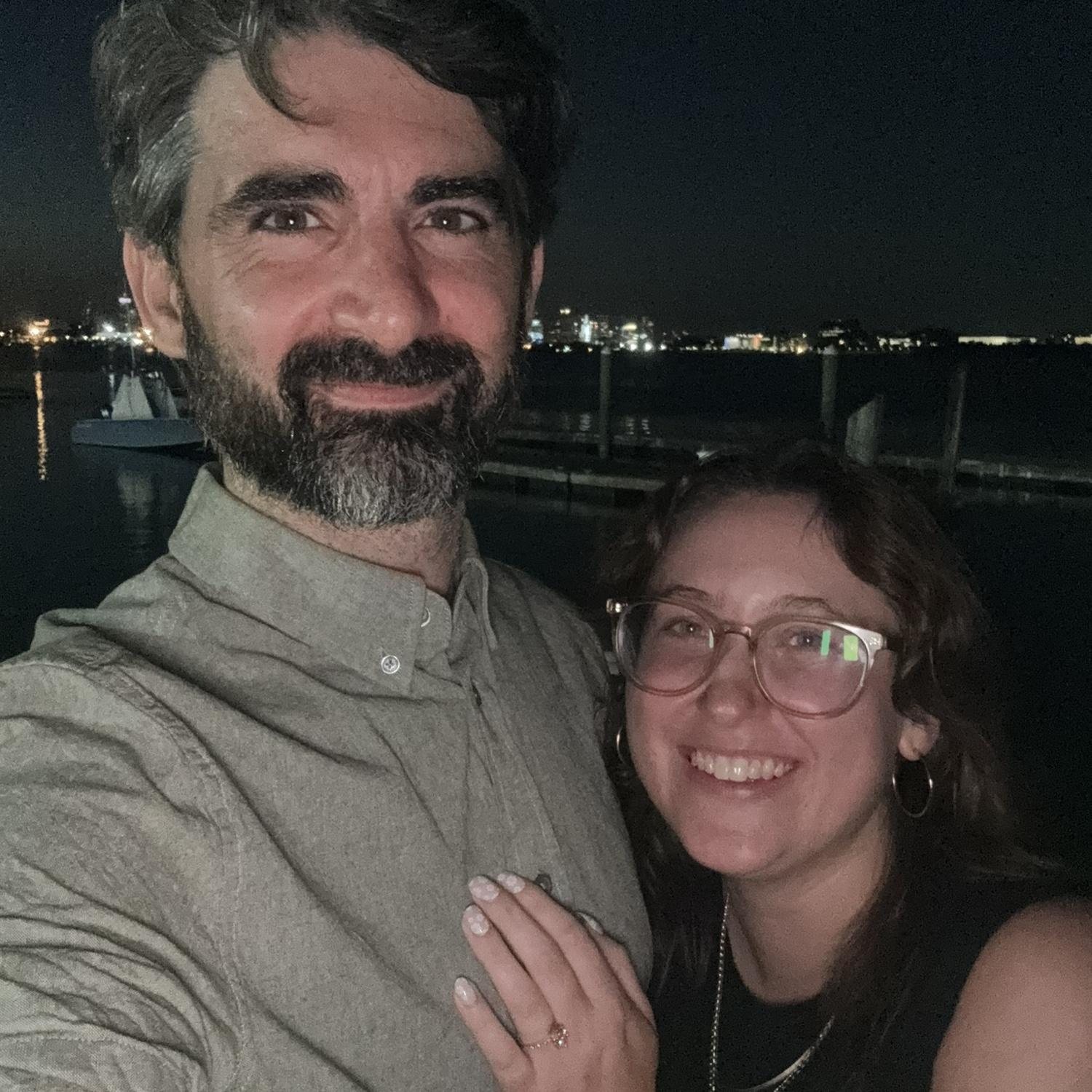 The night we got engaged!