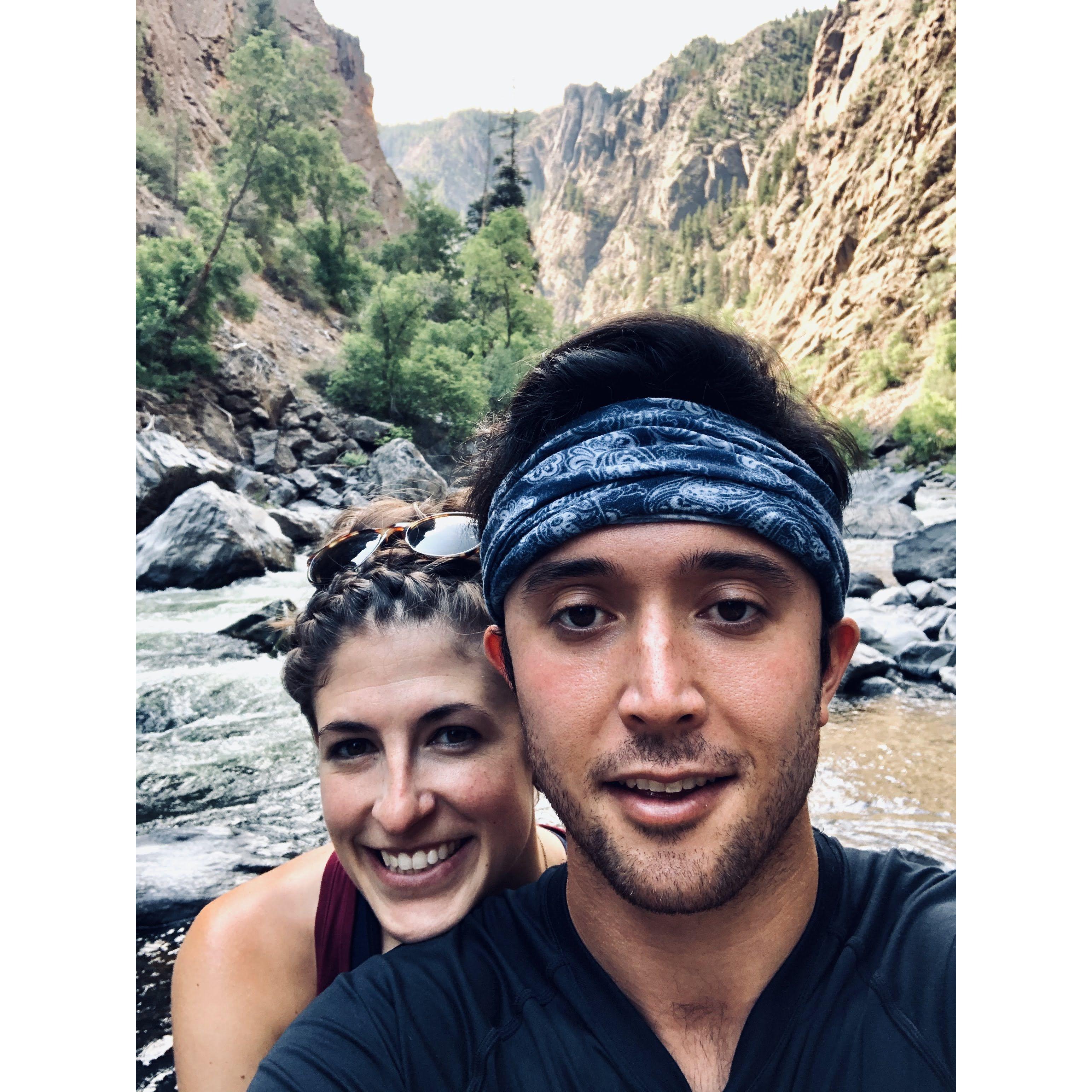At the bottom of the Black Canyon