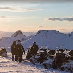 Golden Circle and Glacier Snowmobiling