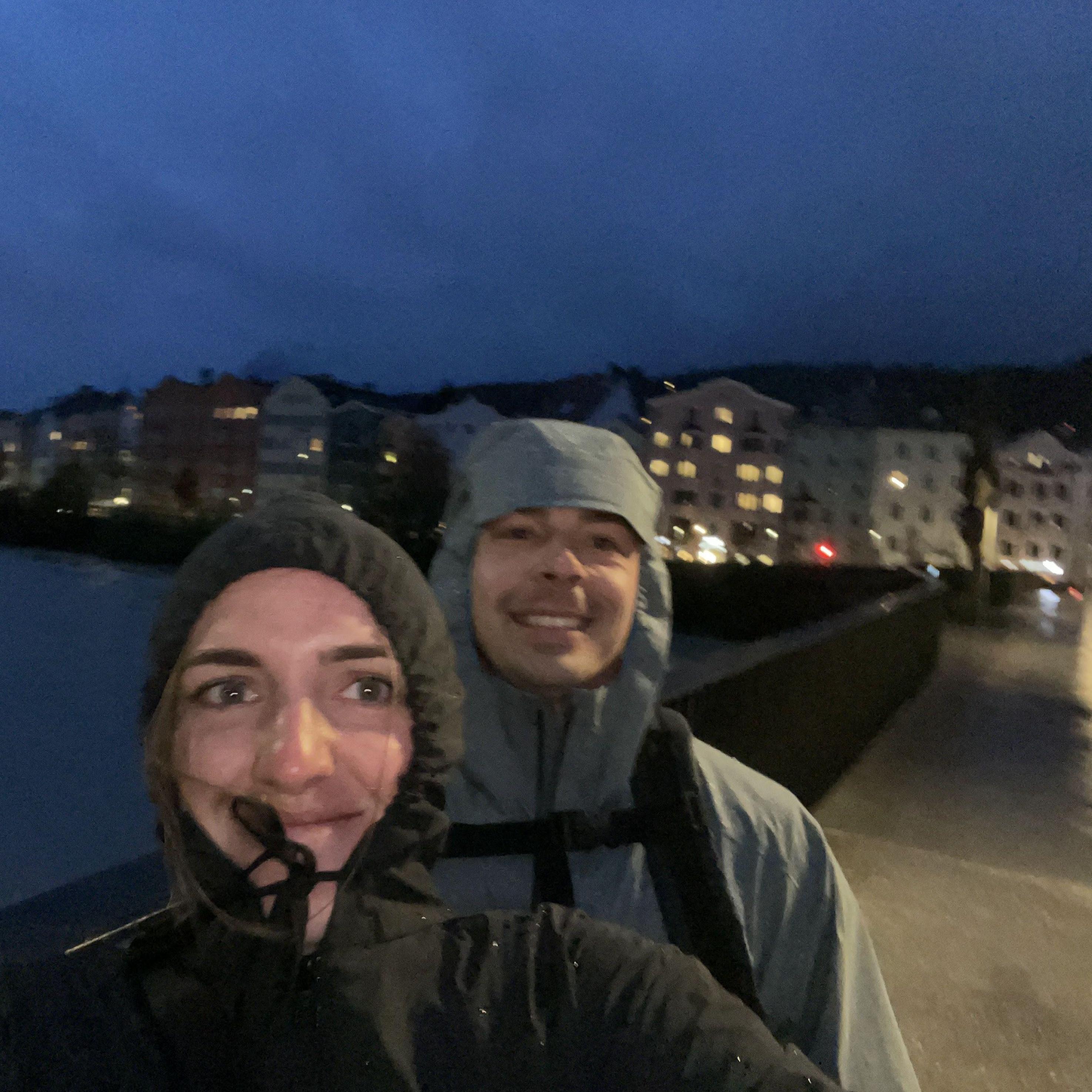 September 22nd, 2023: A rainy night in Innsbruck, Austria.