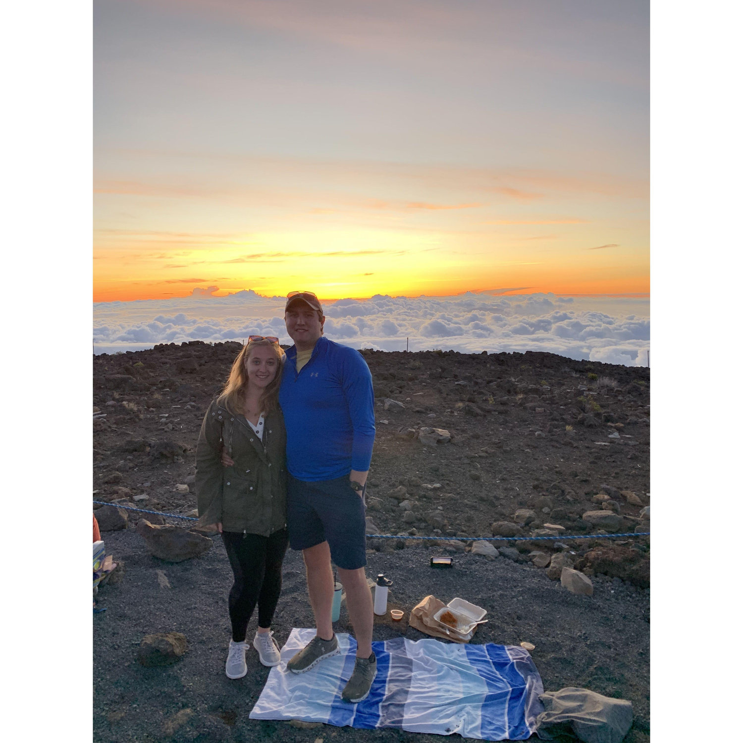 On top of the world, literally above the clouds, when we are together.