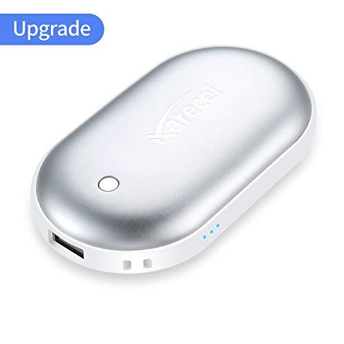 KARECEL Rechargeable Hand Warmers, Electric Hand Warmer 5200mAh Powerbank Reusable Handwarmers, Portable USB Hand Warmer Heater Battery Pocket Warmer, Best Gifts for Men and Women in Cold Winter