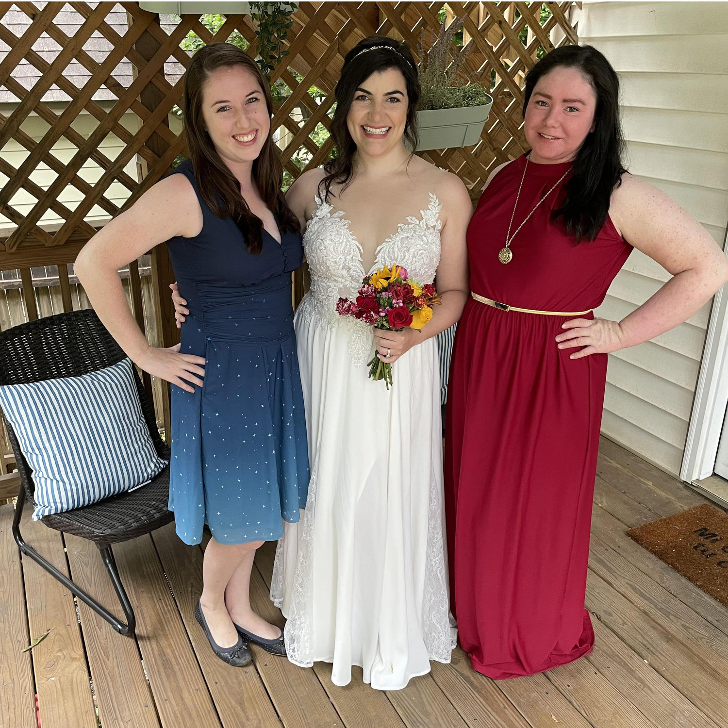 Leeron's life long friends - Aubrey and Victoria, or as they all refer to themselves, "The Lumberjacks." So lucky to have them meet us in Atlanta to celebrate!