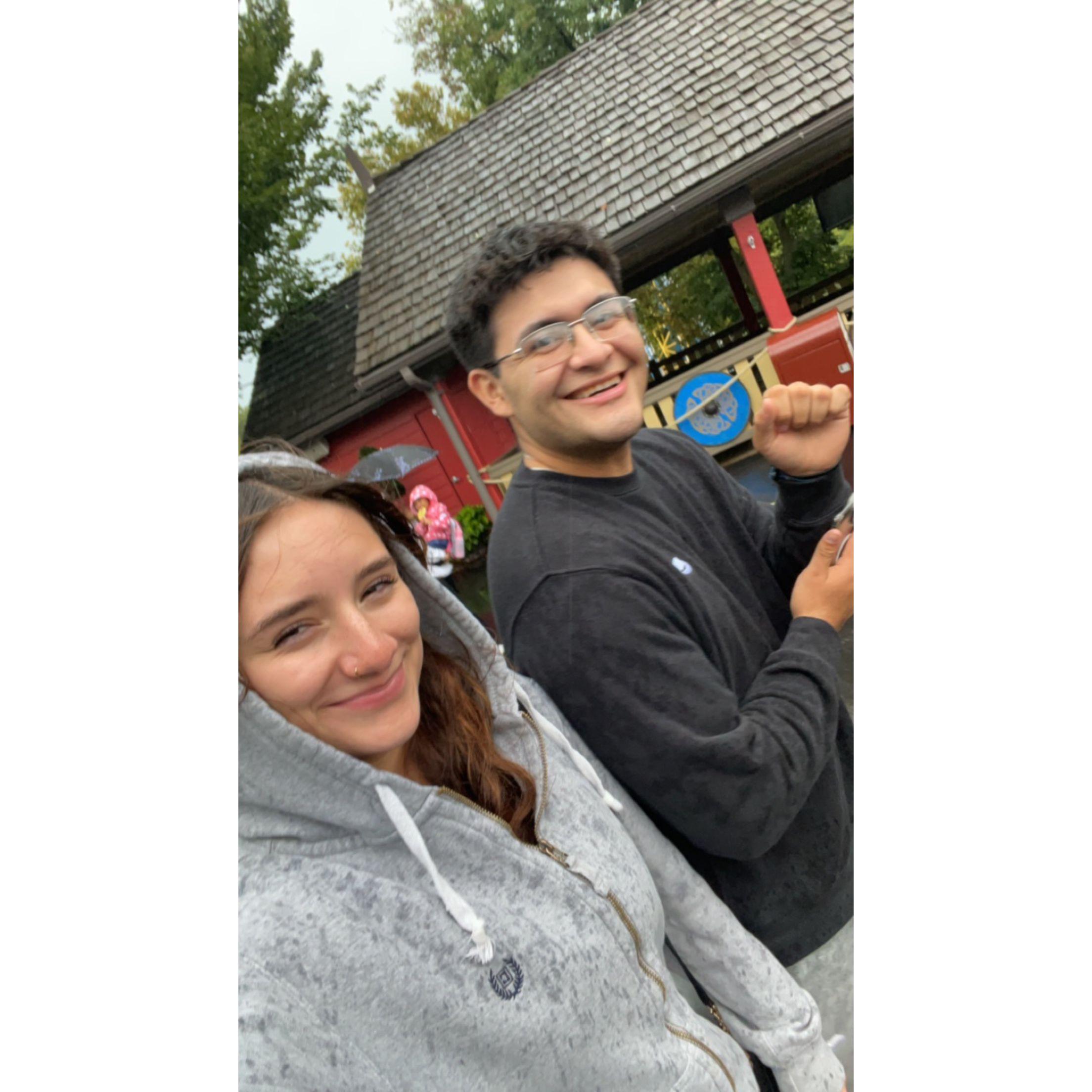 Our first time at World of Fun together!