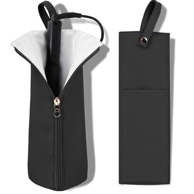 Easy-U Hot Iron Holder & Mat, Heat Resistant Travel Bag for Curling Iron, Flat Iron - Hair Tool Organizer for Home, Travel
