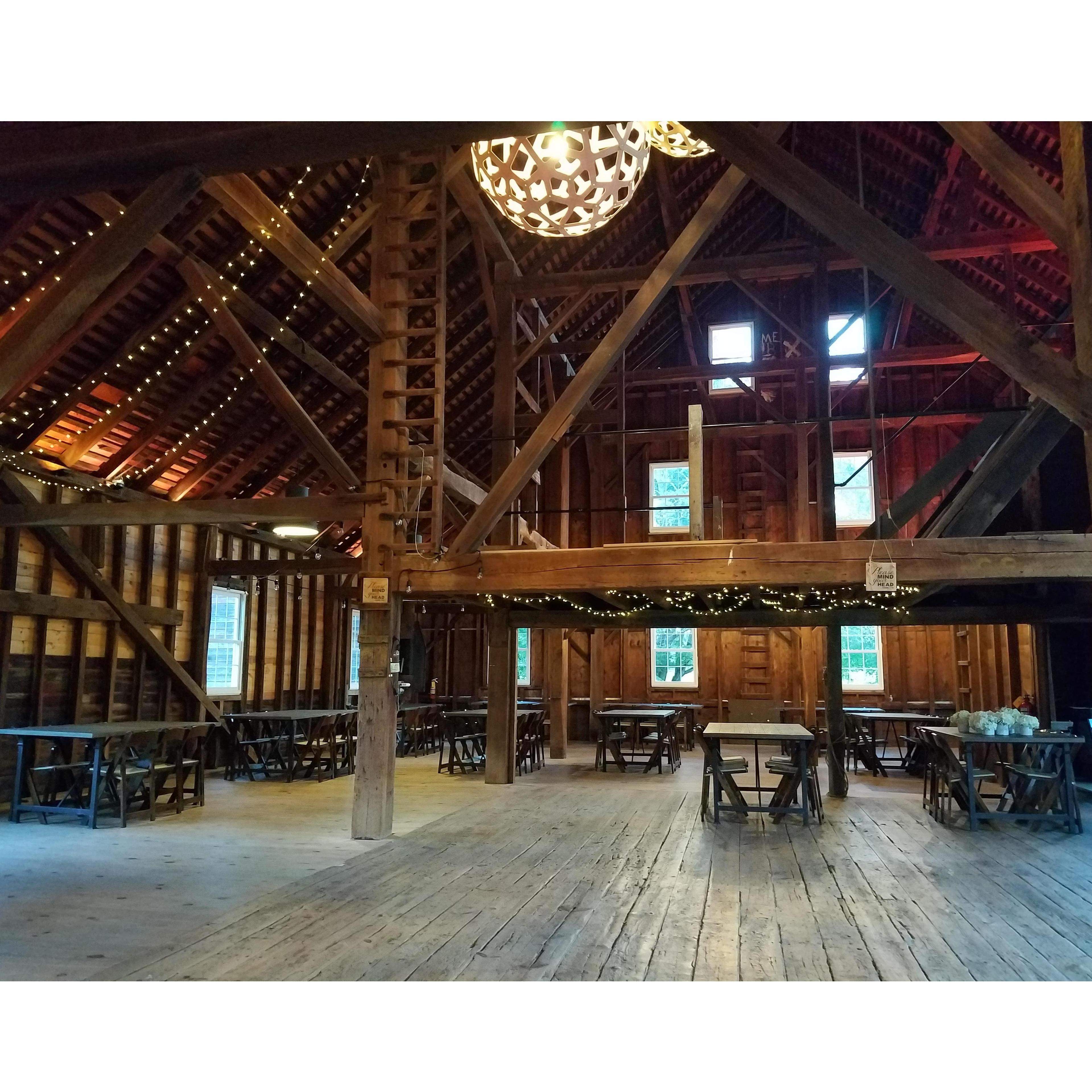 Inside the reception..