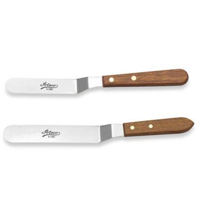 Ateco® 6-Inch Stainless Steel Offset Icing Spatula in Brown