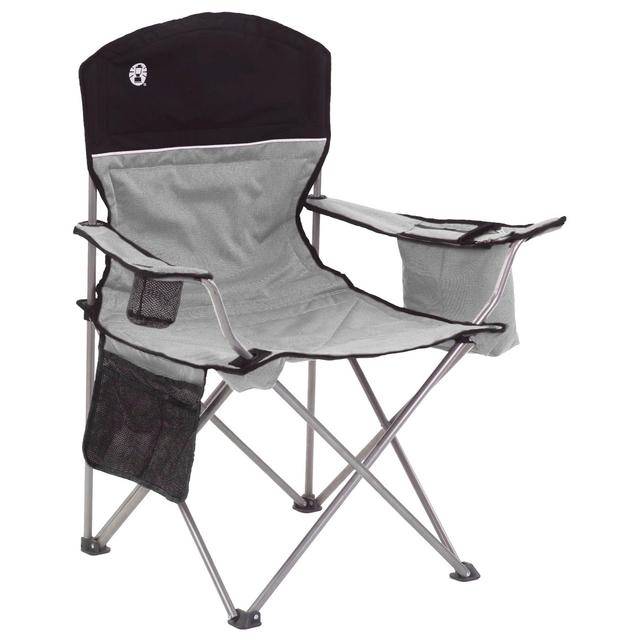 Coleman Portable Camping Quad Chair with 4-Can Cooler