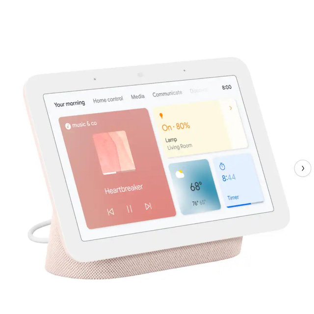 Nest Hub 7” Smart Touchscreen Display with Google Assistant (2nd Gen) - Sand