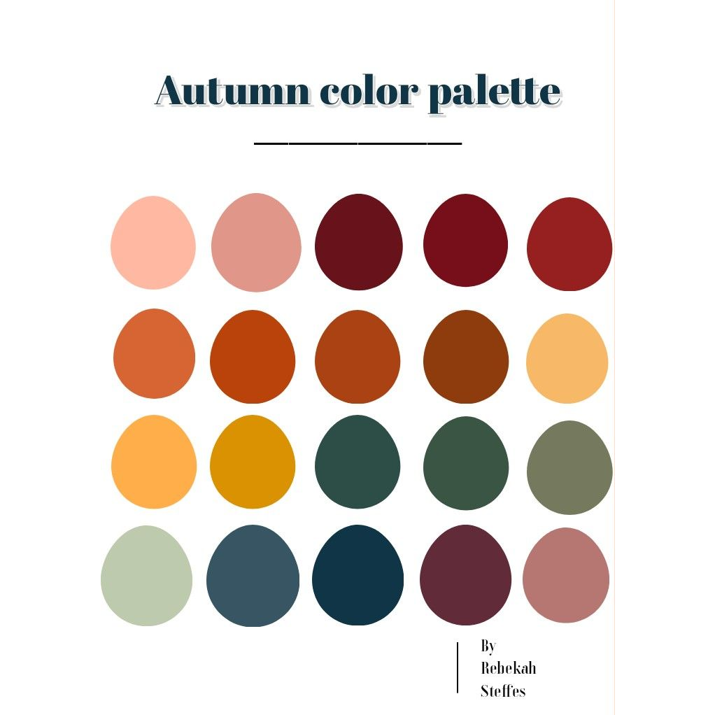 Reference for autumn color palette