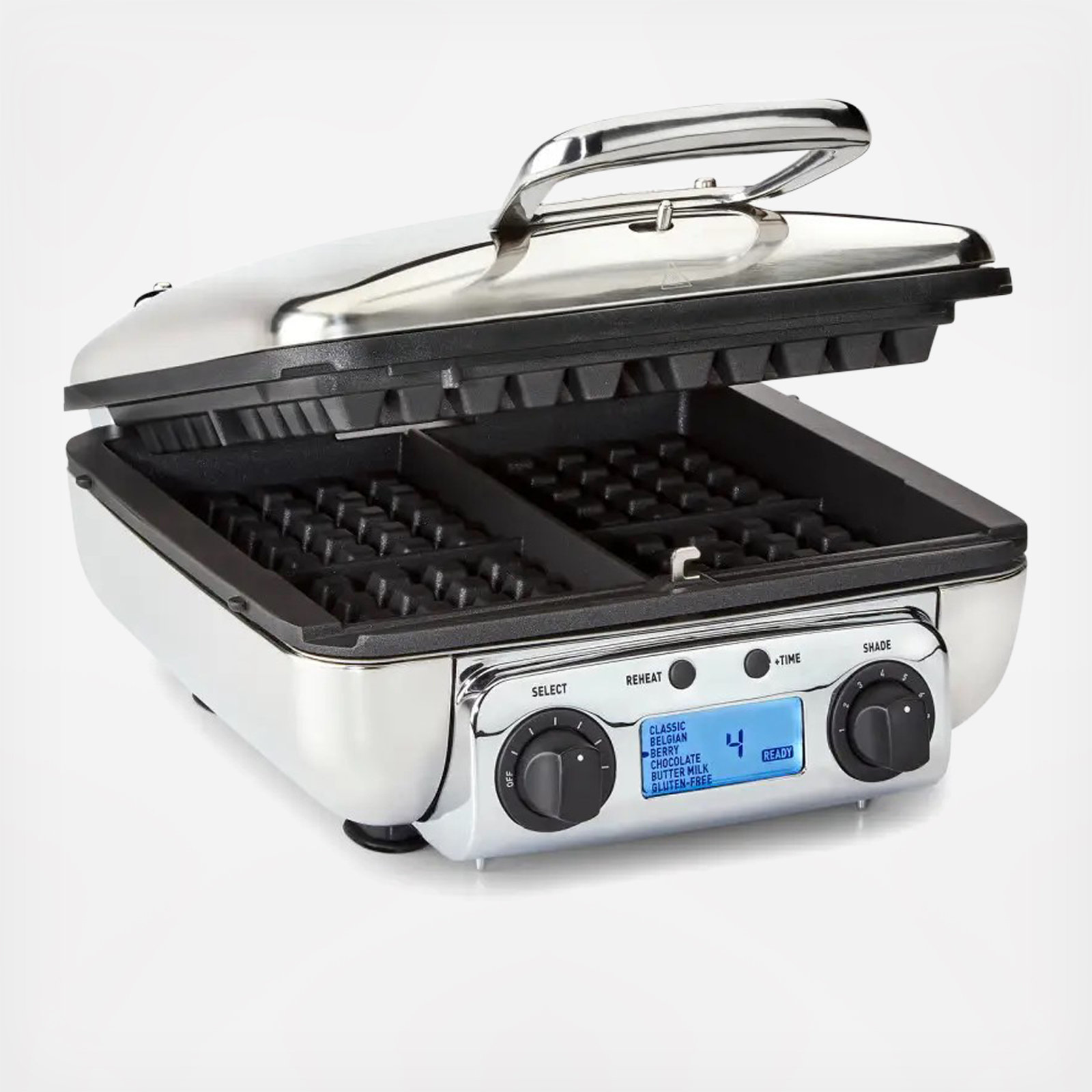 All-Clad, 4-Slice Gourmet Digital Belgian Waffle Maker | Zola